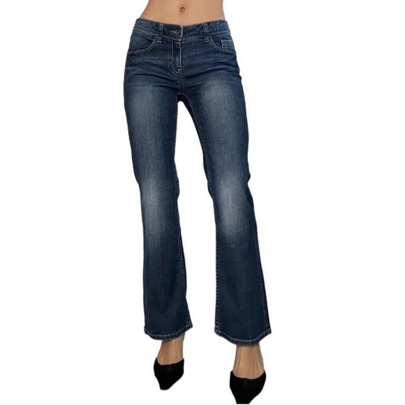 Y2k low rise bootcut jeans stone washed denim - Picture 3 of 3